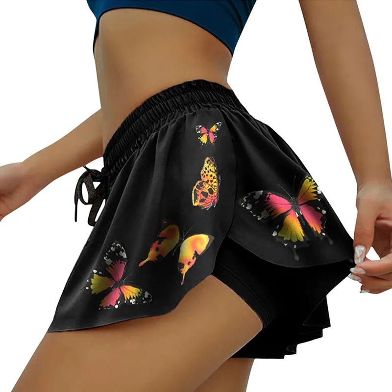 2 In 1 Butt Scrunch Skirted Shorts